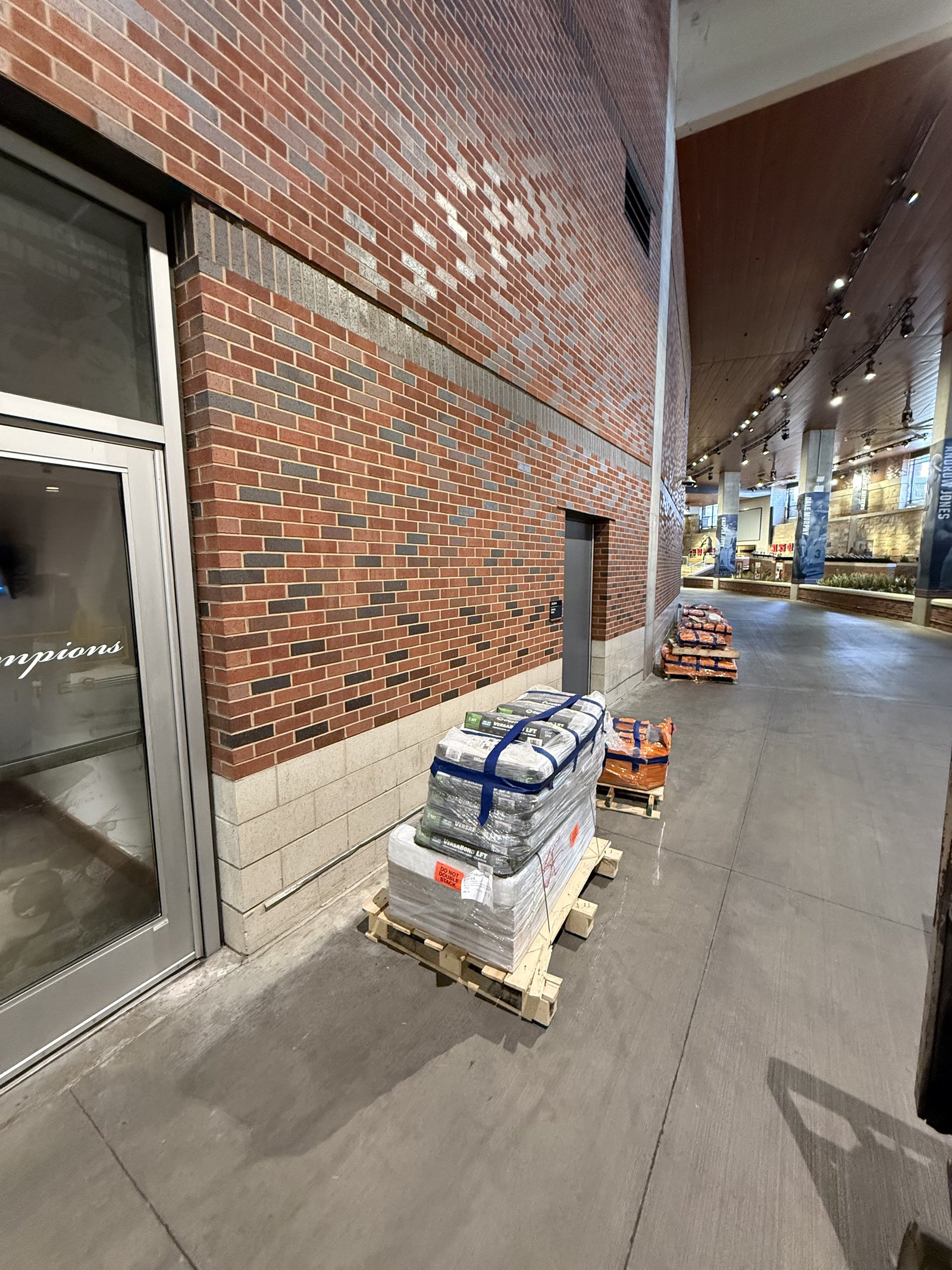 Commercial lobby flooring installation